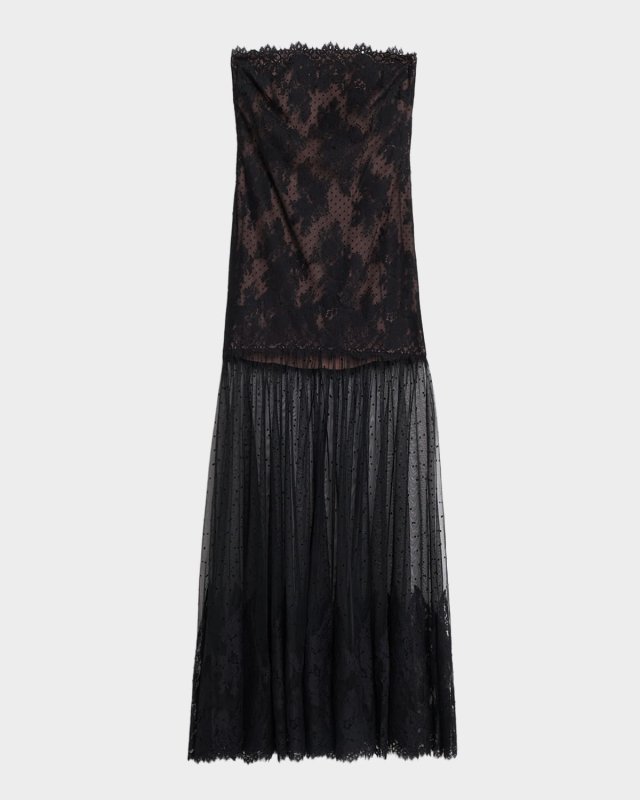 Vespera Strapless Lace Dress